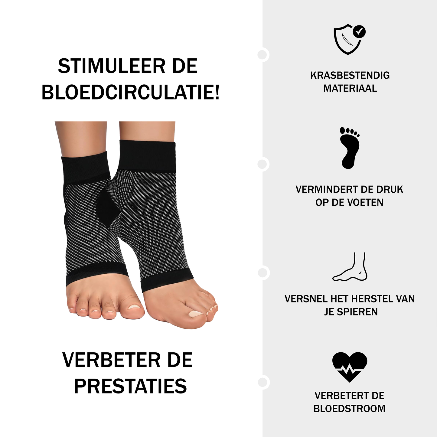 Relievo® Compressiesokken | pijnvrije voeten binnen handbereik