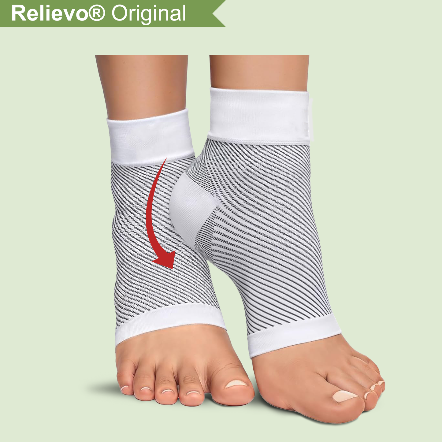 Relievo® Compressiesokken | pijnvrije voeten binnen handbereik